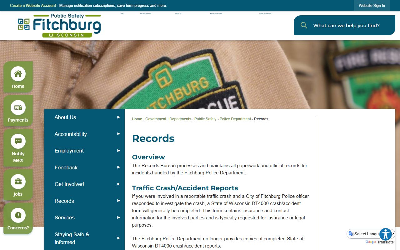 Fitchburg Released Inmates police records image