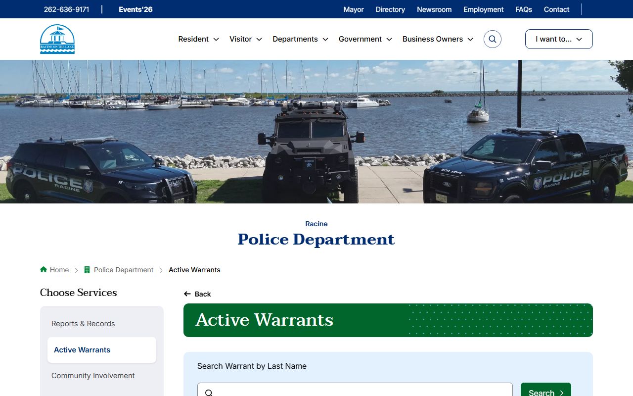 Racine Released Inmates at Racine Police Active Warrants