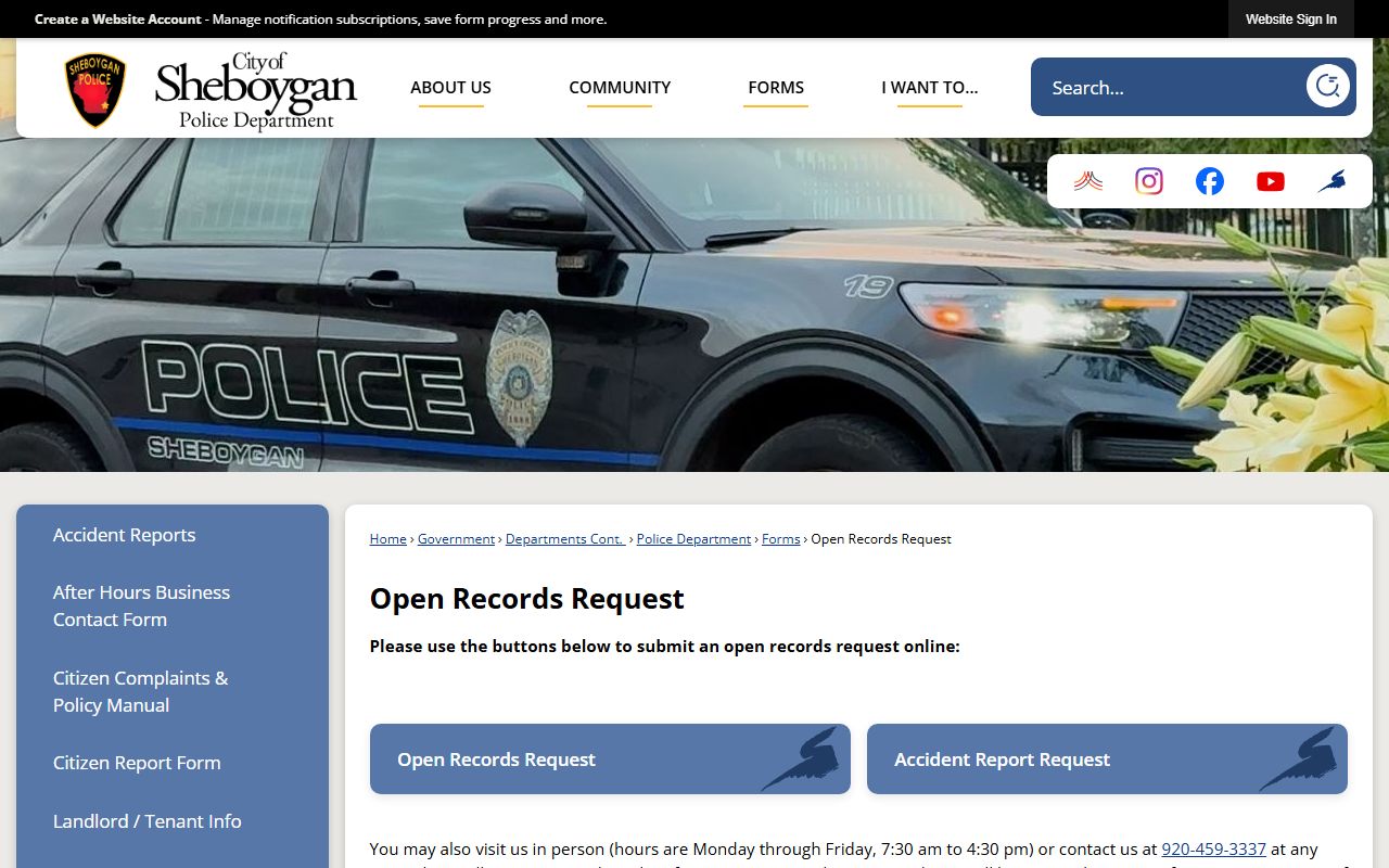 Sheboygan Released Inmates at Sheboygan Police Open Records