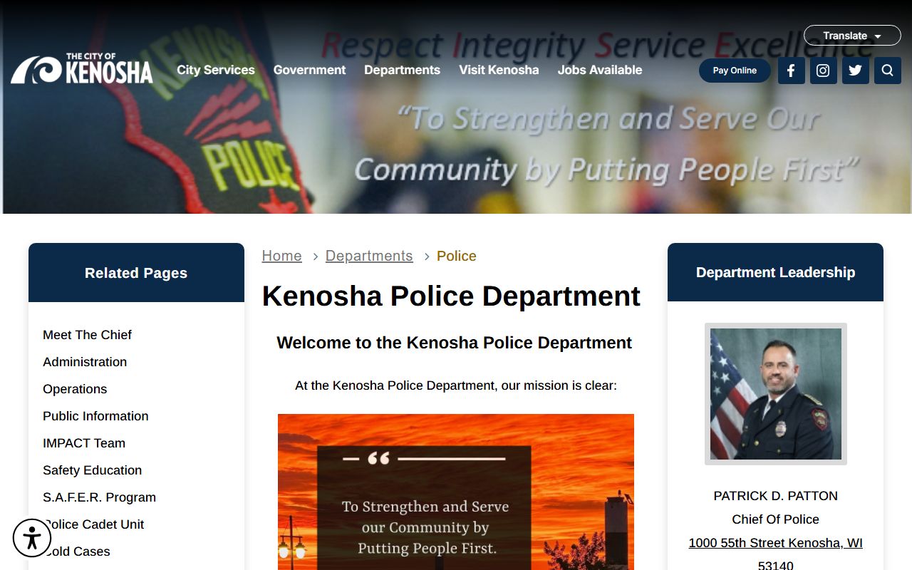 Kenosha Released Inmates at Kenosha Police Department