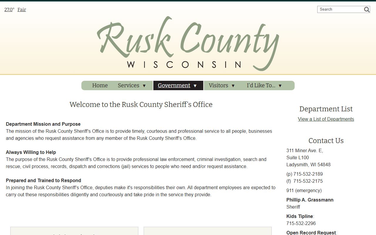 Rusk County Released Inmates sheriff office image
