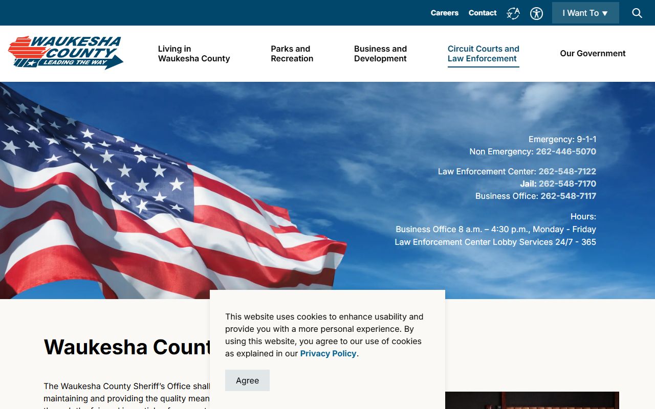 Waukesha County Released Inmates sheriff department image